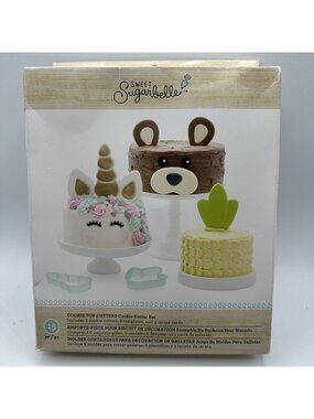 Sweet Sugarbelle Cookie Cutter Set Unicorn Animal Bear Shape American Cake Craft